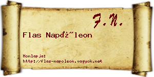 Flas Napóleon névjegykártya